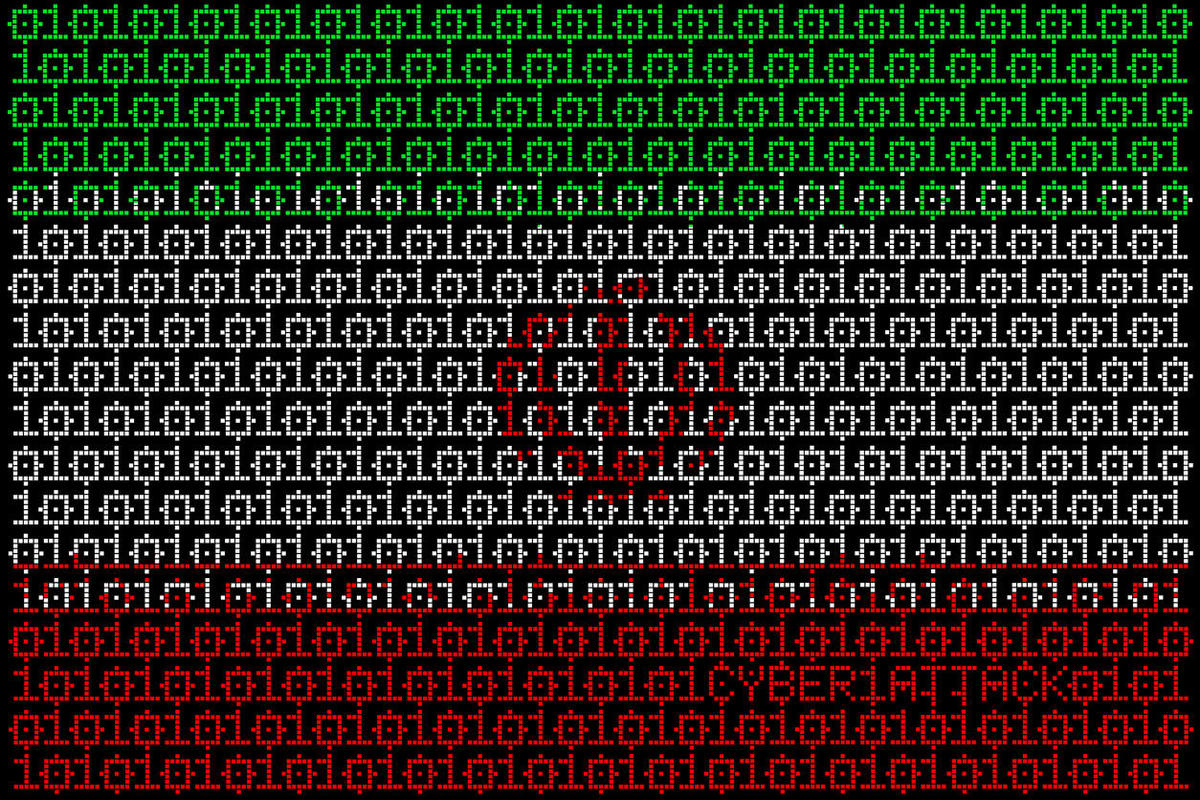Illustration idea for cyber attacks targeting Iran.