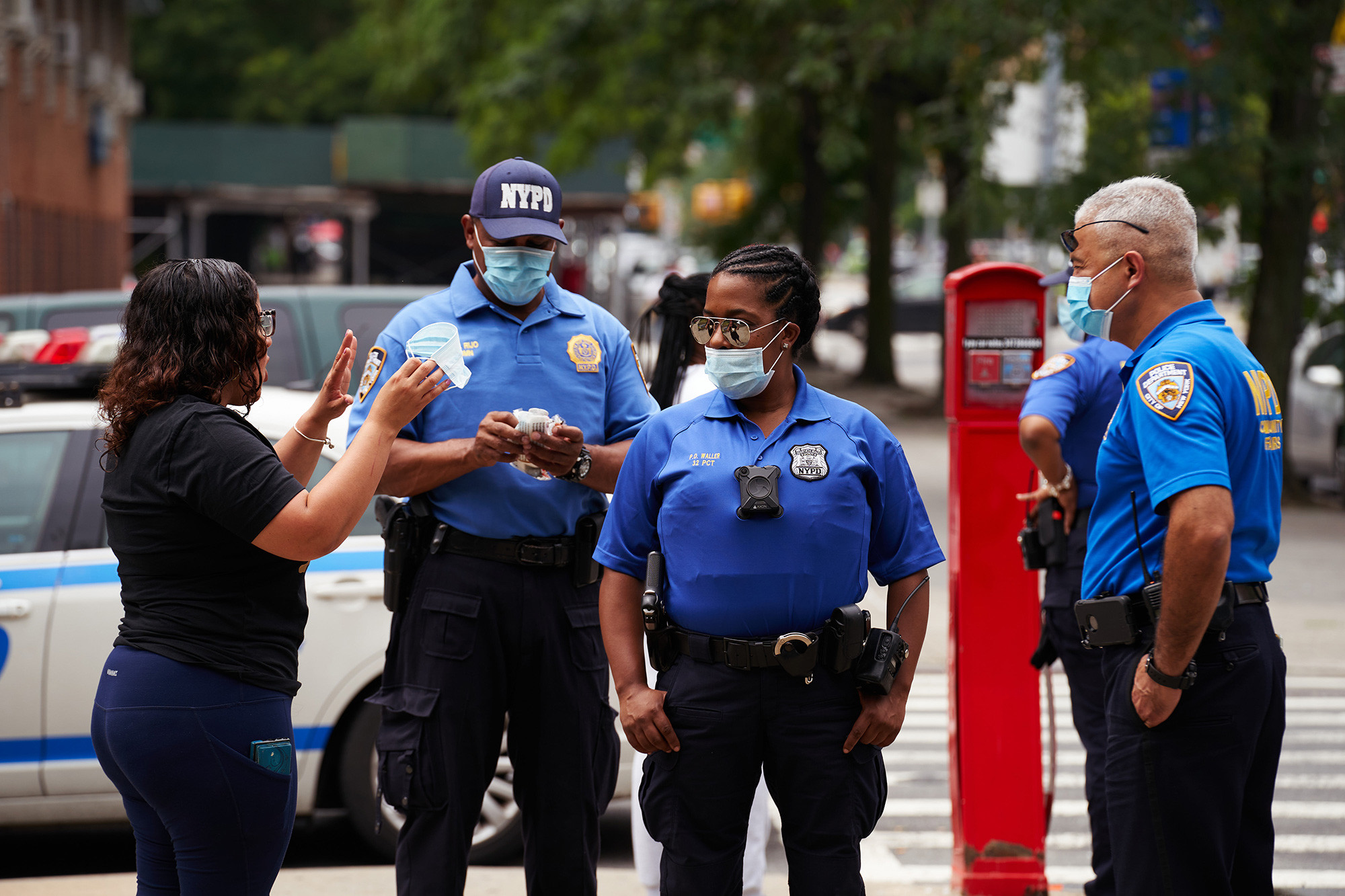 The NYPD says it will halt a Web survey claiming data collection was faulty. Sources say NYPD trust ratings have declined amid months of anti-police-brutality protests.